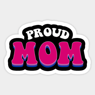 Proud Mom Bisexual Pride Sticker